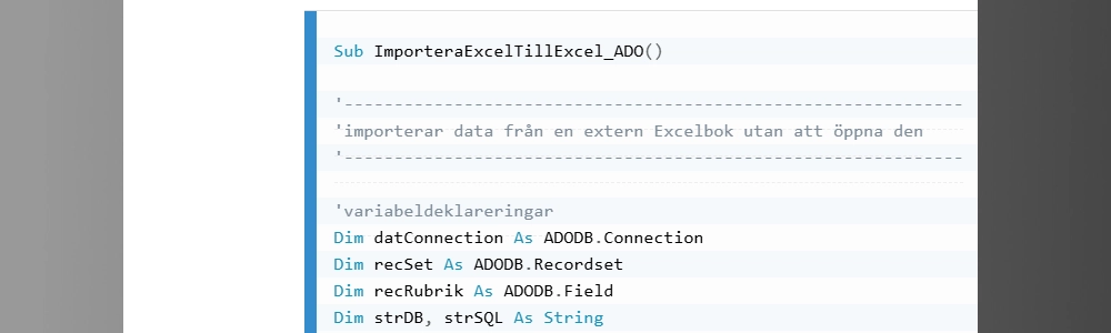 Lär dig hur du effektivt importerar data från en extern Excelbok utan att öppna den.