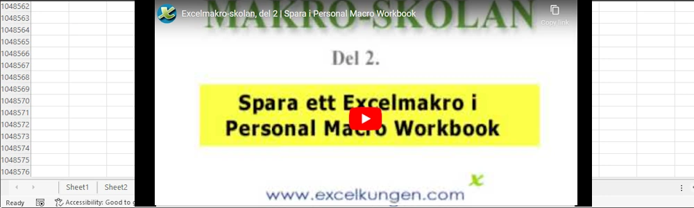 Den här artikeln kommer att fokusera på hur du kan arbeta med den speciella arbetsboken för personliga makron i Excel.